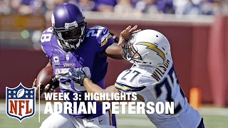 Adrian Peterson Highlights (Week 3) | Chargers vs. Vikings | NFL