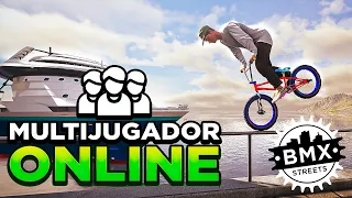 Probando el Modo ONLINE del Juego BMX Streets