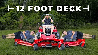 Testing the MASSIVE 144 inch TORO Lawn Mower - Cut Review & Features
