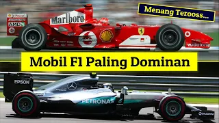 5 Mobil F1 PALING DOMINAN Sepanjang Masa