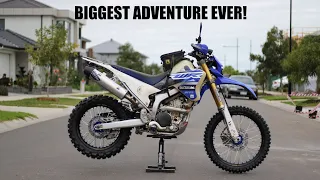 OUR BIGGEST ADVENTURE EVER! - PRETRIP SHAKEDOWN WITH MY HUMBLE WR250R!