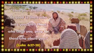 Today's word of God. (Luke 6: 27-28) Bible verses English WhatsApp status