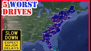 The Top 5 WORST Cities to Drive Through on the East Coast