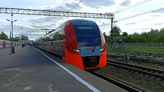Поездка на ЭС2Г 126 "Ласточка" маршрут Санкт-Петербург Балтийский - Луга (Май 2023)