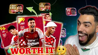 I USED G. MARTINELLI 103 + HAVERTZ 101 +TOMIYASU IN A FULL ARSENAL SQUAD🔥 eFootball 24 mobile