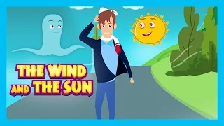 THE WIND AND THE SUN - Kids Hut English Stories || The Sun & The Wind - Traditional English Story