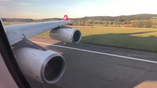 HEAVY A340 EDELWEISS TAKEOFF