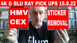 4K & Blu Ray pick ups from HMV & CEX 15.8.22. Plus more sticker removals & Outtakes