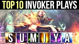 TOP 10 MOST EPIC INVOKER PLAYS by SumiYa Best Invoker Moments WTF Dota 2