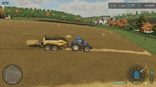 Farming Simulator 22 - baling hay & chop corn