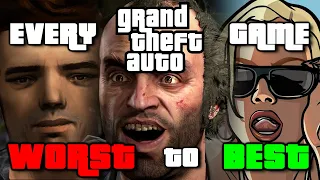 EVERY Grand Theft Auto Game Ranked from Worst to Best