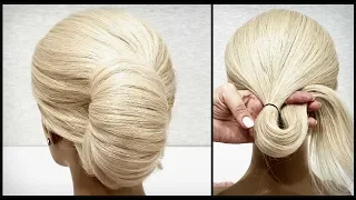 Прическа Ракушка. Простой вариант сделать ее СЕБЕ. Hairstyles Shell.A quick way to make her YOURSELF