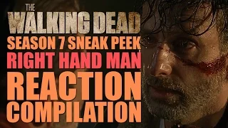 The Walking Dead Season 7 | Right Hand Man Reactions Compilation