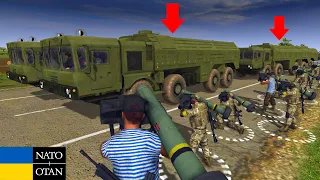 UKRAINIAN TROOPS ATTACKED RUSSIAN MISSILLE CONVOY SS-26 Stone | Men of War Assault Squad 2 BattleSim