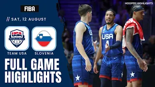 Team USA vs Slovenia Full Game Highlights | Aug 12 | 2023 FIBA World Cup