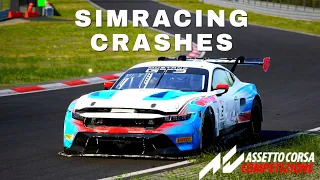 FORD MUSTANG GT3 WORST CRASHES | Assetto Corsa Competizione #acc #simracing