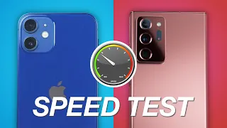 Samsung Galaxy Note 20 Ultra VS  iPhone 12 - SPEED TEST 😱