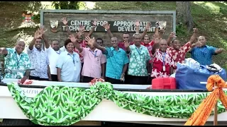 Fijian Minister for Fisheries officiates at the handing over of Boat and engine to CATD, Nadave