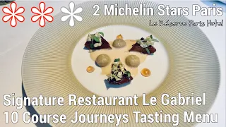 2 Michelin Star Restaurant Gourmet Food Fine Dining Paris $230  (€217) Le Gabriel Journeys Tasting