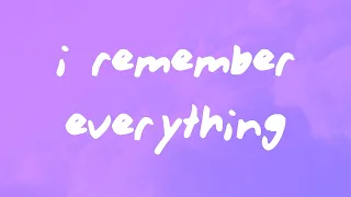 Zach Bryan - I Remember Everything (Lyrics) feat. Kacey Musgraves