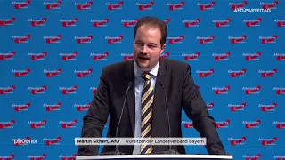 AfD-Parteitag in Augsburg: Rede Martin Sichert zur Bayernwahl am 01.07.18