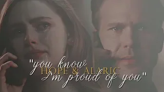 Hope & Alaric | "You know I'm proud of you" [+1x16]