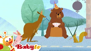 El tren de los animales 🦓 ​🐻​🦘​| Números para niños | Dibujos animados para niños | @BabyTVSP