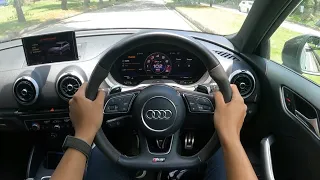 2020 AUDI RS3 2.5 QUATTRO STAGE 2 [ 540 HP ]  POV Test Drive / Walkaround Review