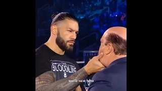 heyman tells lesnar why roman will win at wwe crown jewel..💥💥🤜🤜