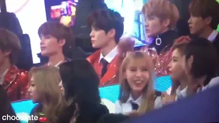 [171231] MBC GAYO DAEJEJON 2017 가요대제전 NCT 127 reaction to Twice Heartshaker and Likey