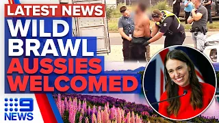 Man charged over wild road rage attack, NZ reopens borders to vaxxed Australians | 9 News Australia