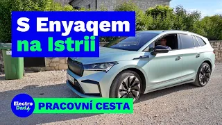 2x Škodou Enyaq iV pracovně na Istrii | První zážitky s elektromobilem | Electro Dad # 274