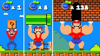 Super Mario Bros. But Wonder Seed makes Mario more Muscular...