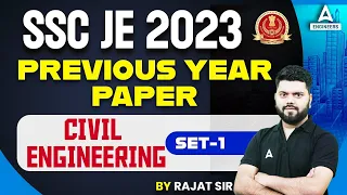 SSC JE Previous Year Question Paper Civil | SSC JE 2023 Civil  | Set-1 | By Rajat Sir