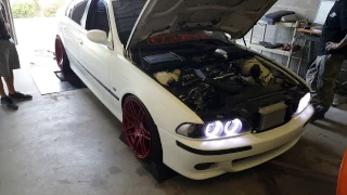 VF Supercharged E39 540i On the Dyno W/MEAN Exhaust Sounds!