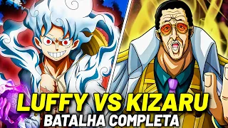 LUFFY GEAR 5 VS KIZARU: BATALHA COMPLETA VEJA COMO FOI! | ONE PIECE