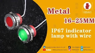 When was the signal lamp invented? | 16MM-25MM indicator light