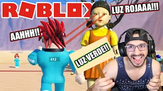 JUEGO DEL CALAMAR EN ROBLOX | JUEGO LUZ VERDE LUZ ROJA | Juegos Luky