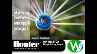 Hunter MP Rotator Обзор, регулировка форсунки для автоматического полива2