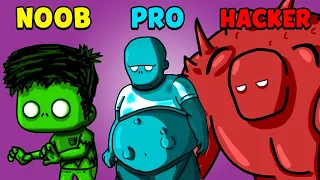 NOOB vs PRO vs HACKER - Zombeat.io