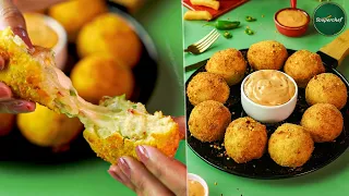 Potato Cheese Balls | Cheese Potato Balls Recipe | Crispy Potato Snacks
