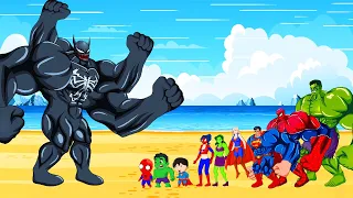 Rescue SUPERHERO All Family HULK & Family SPIDERMAN, SUPER-GIRL: Back from the Dead SECRET - FUNNY
