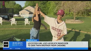 Leicester girl saves twin brother from choking in school cafeteria