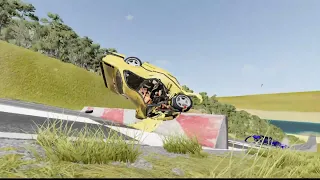 Ford Sierra VS BMW E24 Downhill Crash