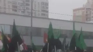 «Русский марш» 04.11.19г. в Москве. Люди выступают «против передачи русских земель Китаю и режима».