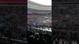 Лужники митинг в поддержку Путина "За сильную Россию."