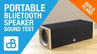 Portable Bluetooth Speaker Build SOUND TEST - by SoundBlab