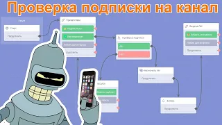 Чат-бот в Telegram с проверкой подписки пользователя на ваш канал | Выдача лид-магнита за подписку.