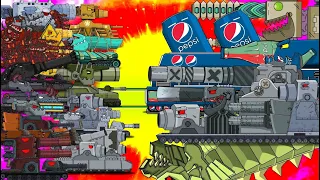 ALL SERIES MEGA TANKS VS BOSS - Cartoons about tanks