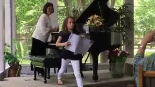 Allison's Piano Recital "Bow to the Audience" 5/22/16